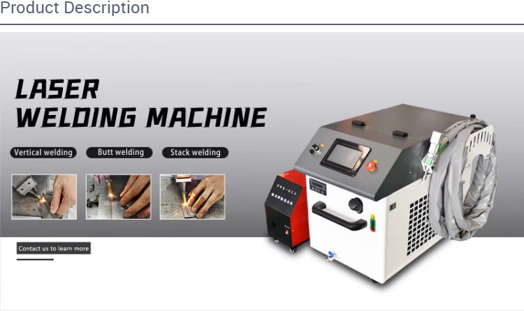 Welding mode Manual Handheld 1000w 1500w 2000w 5mm Stainless Steel Fiber Laser Welding and 3 In1 Laser Cleaning Machine