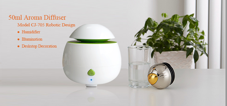 Ultrasonic 50ml Cool Mist Humidifier Oil Diffuser
