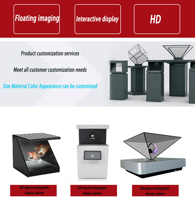 360 Hologram Display Box Interactive 3D Hologram Box For Floating Product