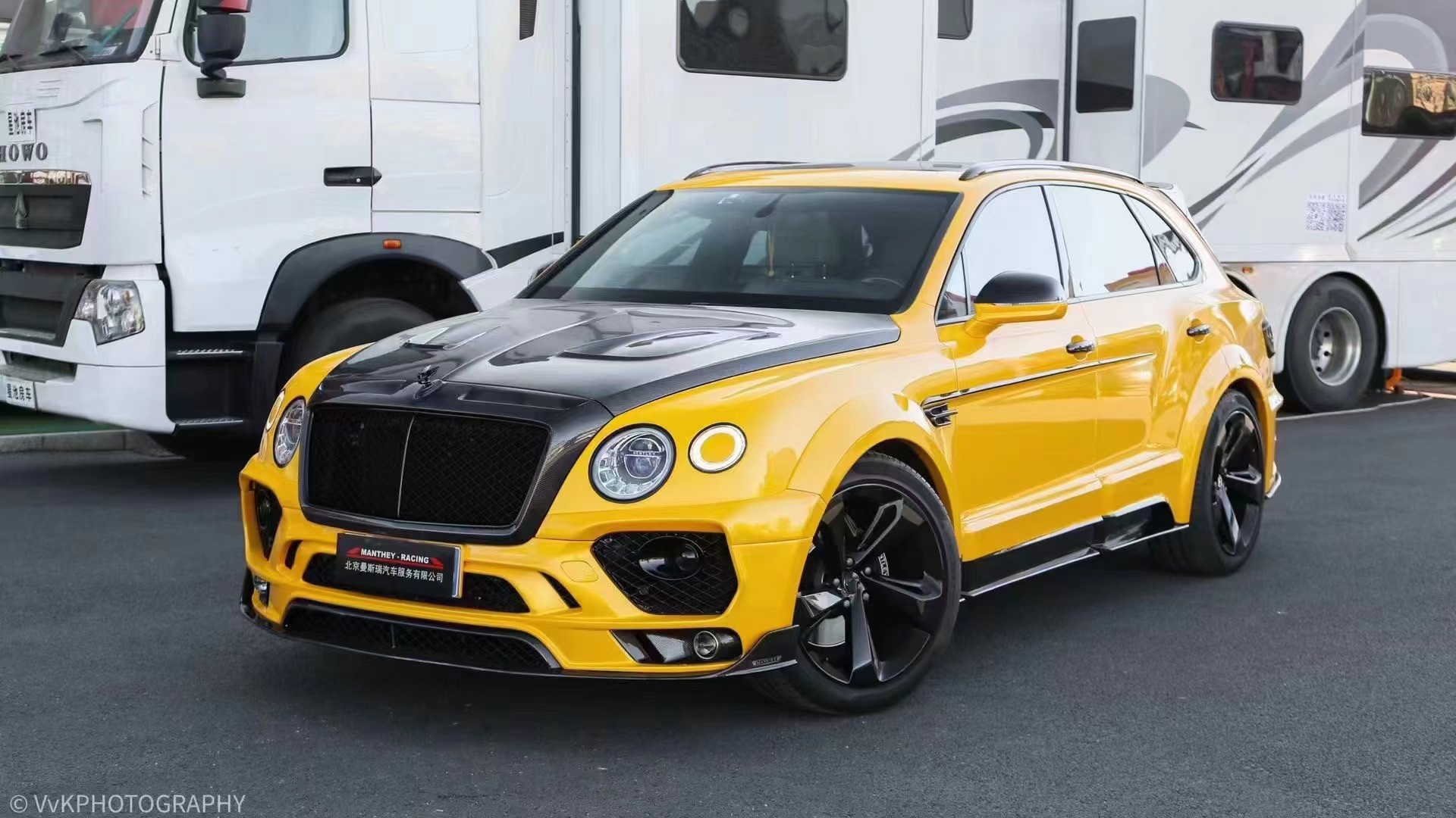 For Bentley Bentayga Carbon Fiber Body Kit Bentayga Upgraded MSY Style Front and Rear Bumper Spoiler Wide-body Kit