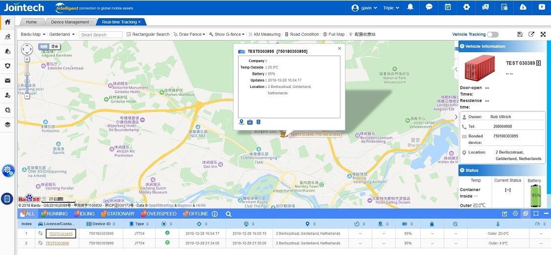 Anti Theft 160g 850Mhz Container GPS Tracker For Position Locating