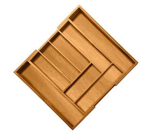 China Kitchen Expendable Utensils Cutlery Tray Drawer Organizer Box Bamboo wholesale