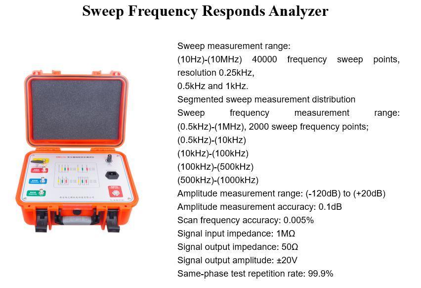 Portable Transformer Sweep Frequency Response Analysis Winding Deformation Tester