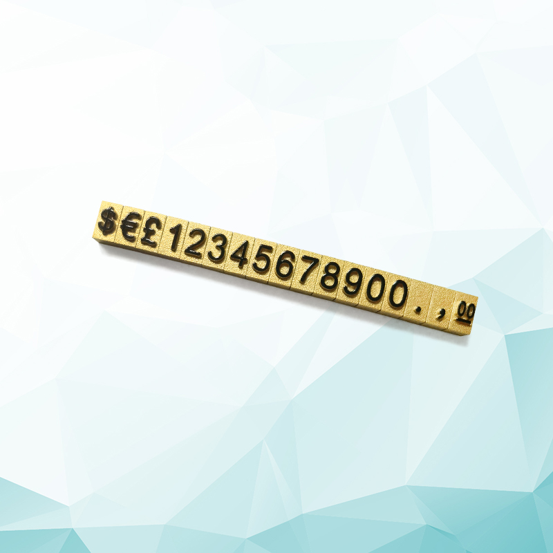 Cube Shape Clear Black Plastic Tag for Retail Display Racks in Watch and Jewelry Store