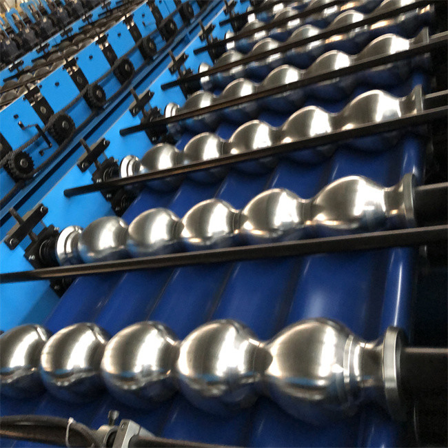 High Speed Metal Glazed Tile Roll Forming Machine 0.3-0.8mm Automatic For Roof Panel