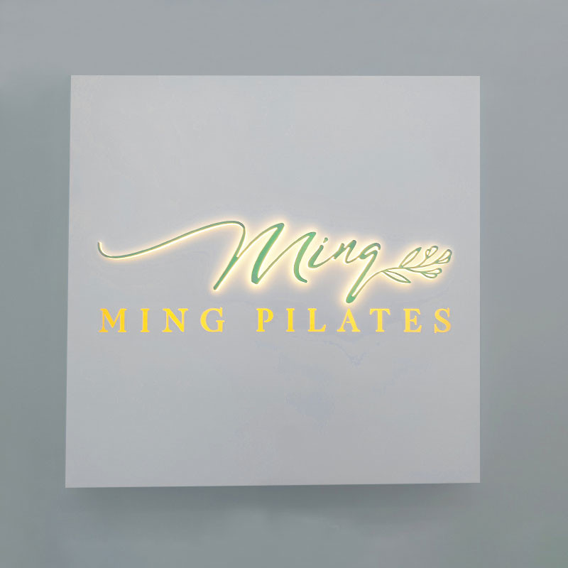 3D Shop Sign Board LED Light Box AC 100V-240V Low Consumption