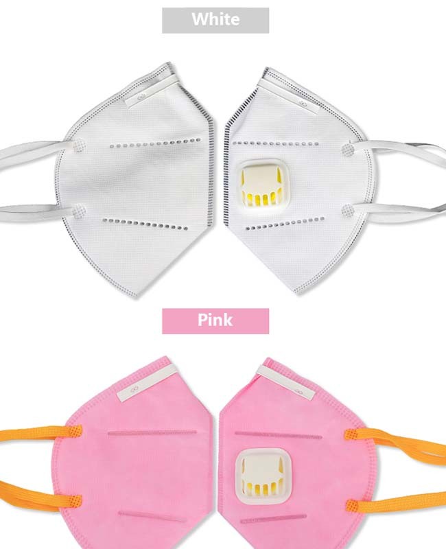 Kn95 Valved Dust Mask Non Woven Medical Mask Breathing Disposable Mask