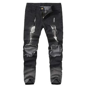 China Skinny Denim Ripped Hole Jeans Denim Pencil Pants wholesale