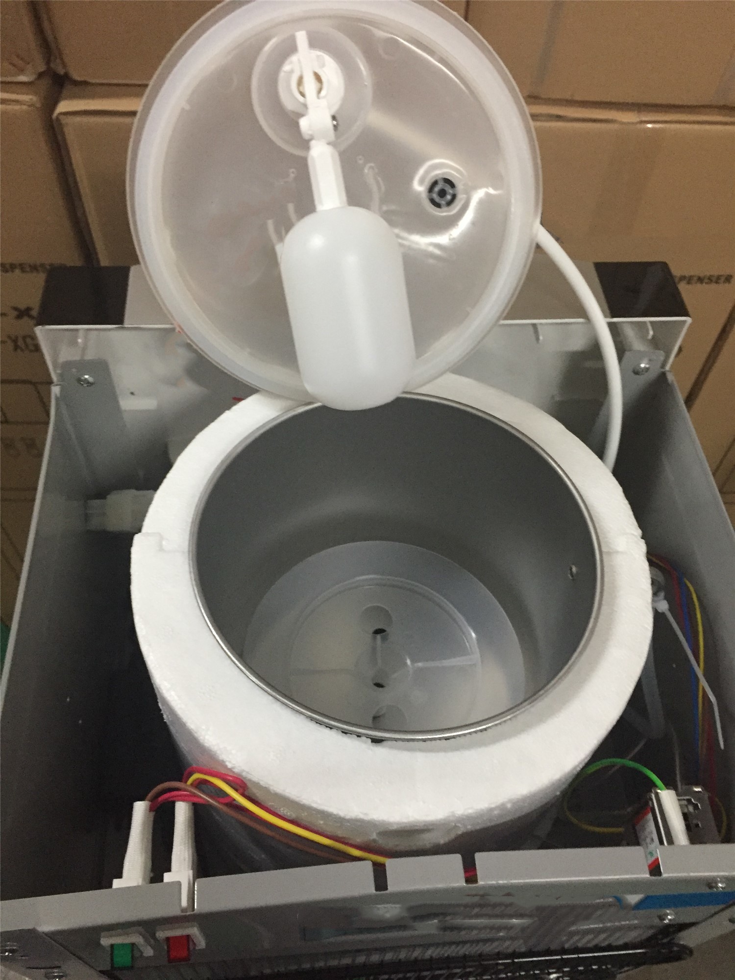 Three Taps Hot Warm Cold Water Dispenser Free Standing Water Dispenser Complete Plastic ABS Case