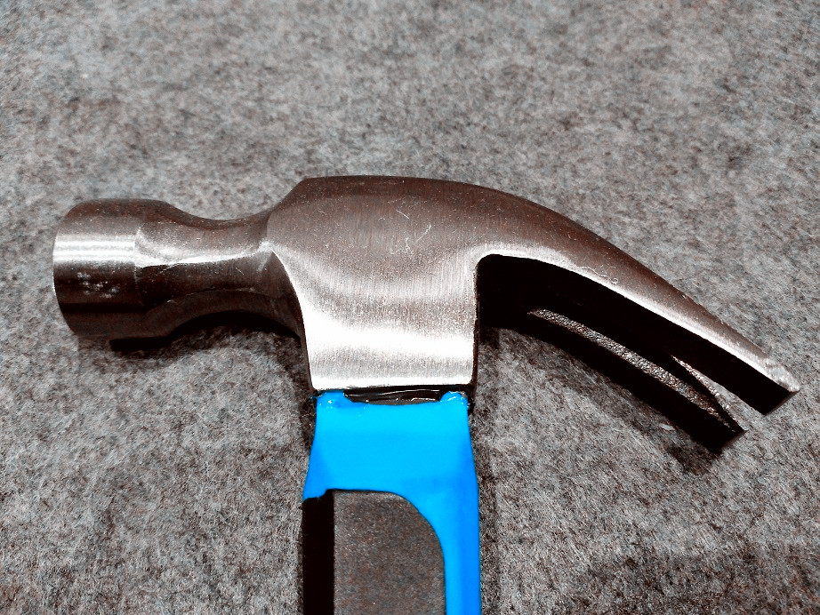 8OZ-24OZ steel Claw hammer (XL0005-2) with polishing surface and double colors rubber handle