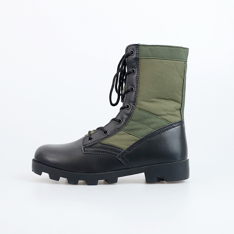 Durable Jungle Hiking Tactical Combat Boots Canvas Shoes Rangers Panama Rubber