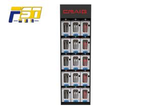 China Mobile Accessories Paperboard Side Wing Display , POS Corrugated Peg Hook Display wholesale