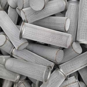 China 80-1000um Stainless Steel Filter Tube Screen Cylinder Mesh Rustproof wholesale