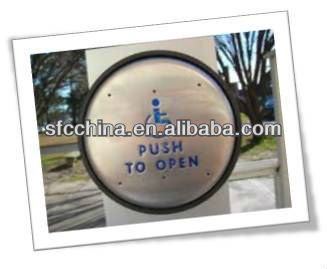 Anti-theft 4.5" square push to open or push to exit switch for Handicap door push button