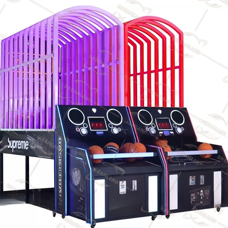 Dreamland Exclusive Luxury Coin Operated Street Basketball Games Slam King Basketball Arcade Game Machine