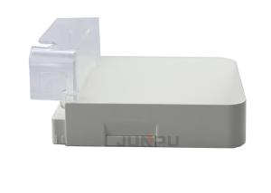 China Transparent Dust Cap Ftth Fiber Optic Termination Box PC ABS White Color wholesale
