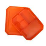 Children Reusable Plastic Lunch Trays For Social Groups Catering