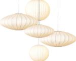 Indoor Lantern 40w White Fabric Hanging Pendant Lamps