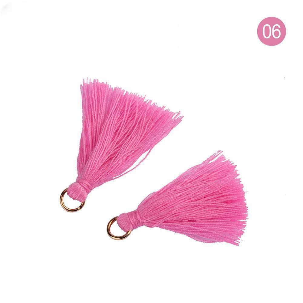 Colorful Cotton Tassel 3cm Garment Decoration Cotton Thread Tassels
