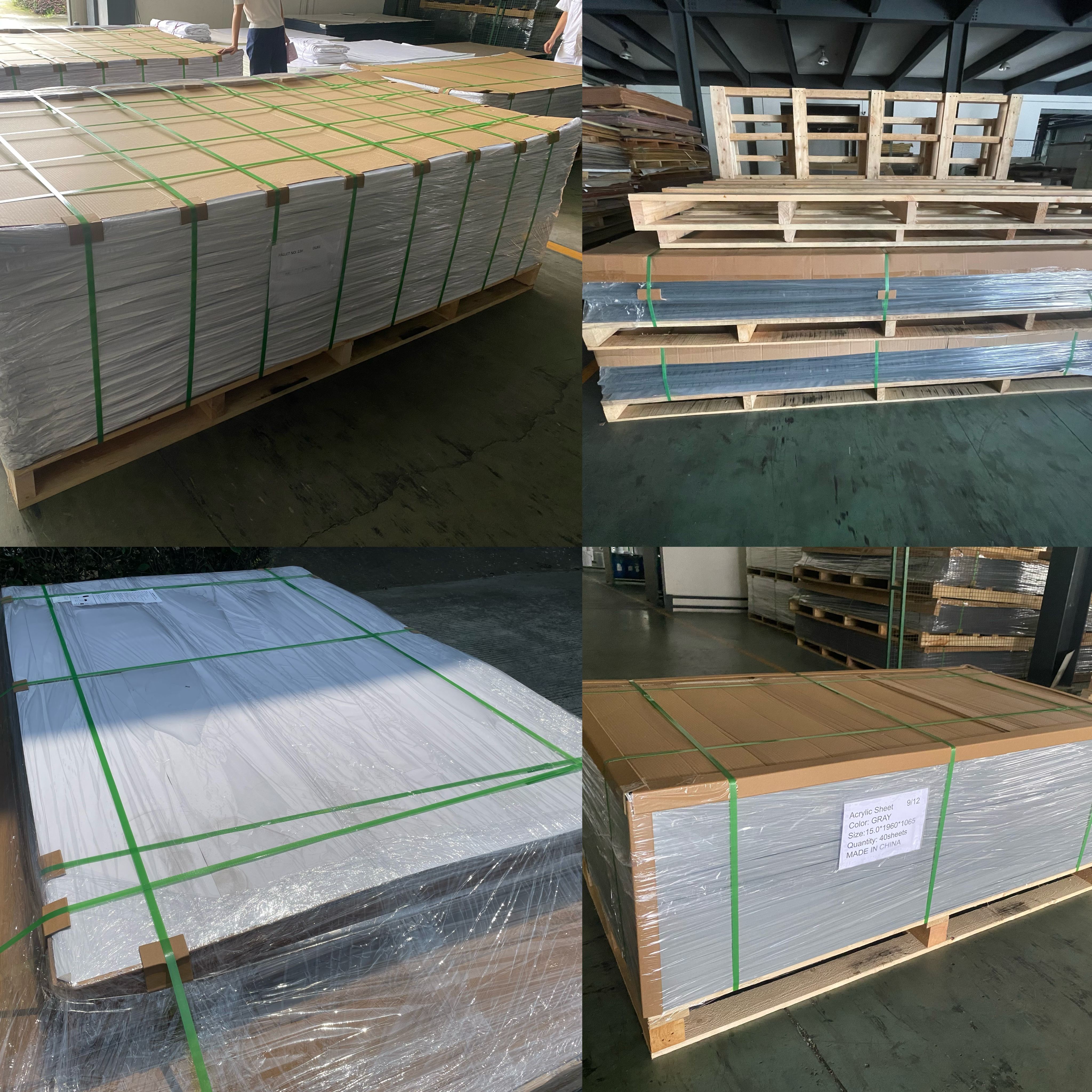 Thick 15mm 1290*2560mm Clear Transparent Cast Acrylic Sheet For Furniture