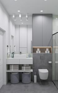 China Modern Minimalist Floating Bathroom Vanity Design For Hotel Apartment wholesale