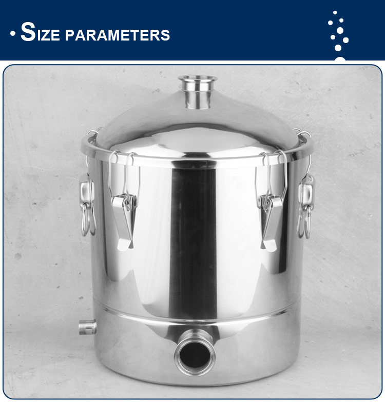 Copper Stainless Steel Conical Fermenter Distillation Bucket Type