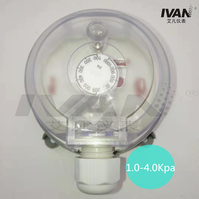 20-300pa Customizable Plastic Air Differential Pressure Switch for ODM Requirements