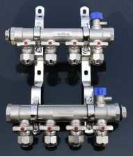 China DN16 Outlet Heat Pump Manifold , A20 Water Heater Manifold Easy Installation on sale