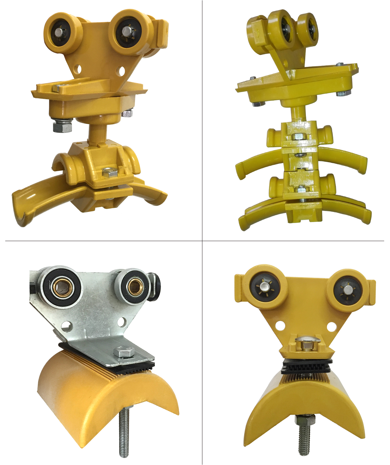 C Track And Trolley Cable Festoon Systems / Plastic Festoon Cable Trolley For Festoon System