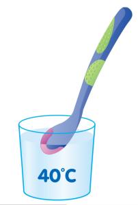 China Temperature Sensitive TPE Soft Tip Baby Feeding Spoon wholesale