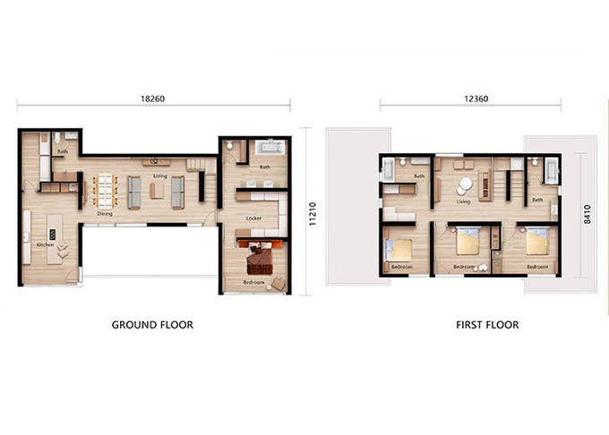 ICC ES Certification Luxury Two 2 Story Prefabricated House With Windows Double Glass PVC Sliding Windows