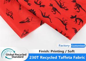 China Garment Lining 100 Recycled Printing Taffeta PET Soft Waterproof Fabric wholesale