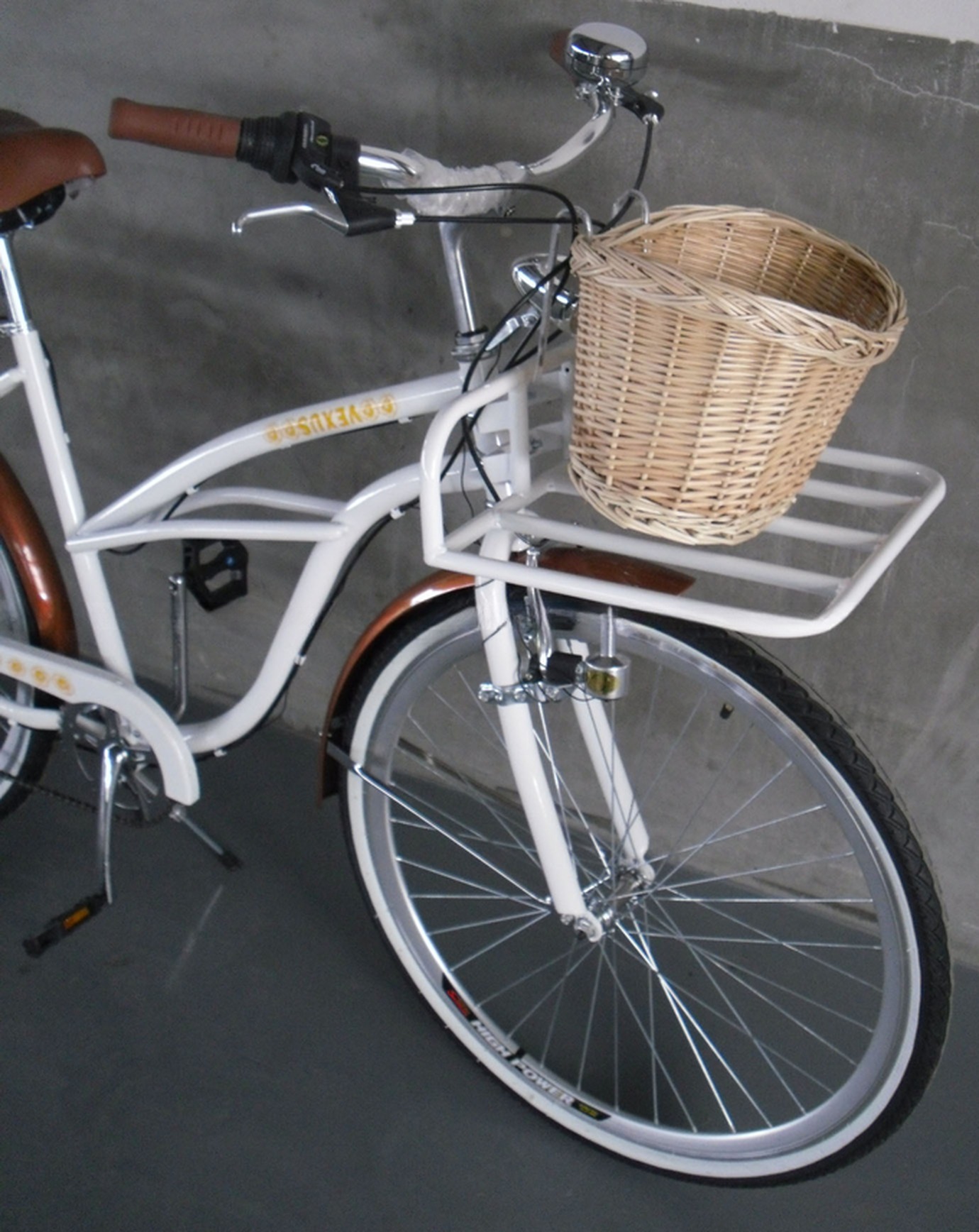 26" Shimano 7 Speed Women Lady USA 26*2.125 Girl White Tire Beach Cruiser Speed Bike