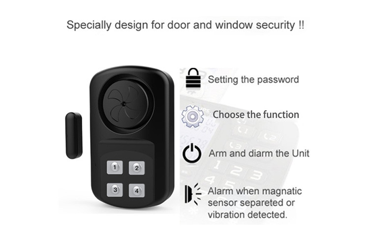 Door Gate Pool Alarm with Remote Control Wireless Weatherproof Outdoor Sensor Alarm for Inground Pool,Fence,Home safety