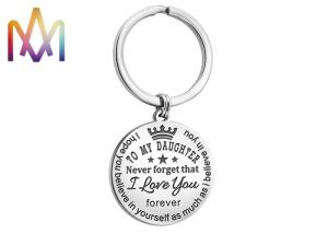 China Inspirational Kaychain Gift Custom Shaped Keychains Stainless Steel free engraving wholesale