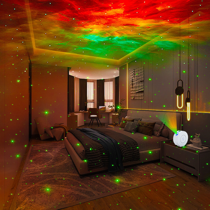 FCC Multicolor Smart Home Galaxy Star Projector Rotatable Durable