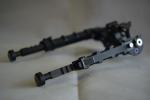 330g Outdoor Tactical Bipod Adjustable 5.5''-8.1'' Height 5 Slots for Versatilit