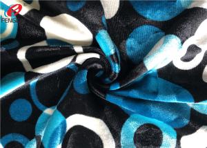 China Warp Knitting Stretch Velboa Fabric , Womens Velvet Dress Fabric Material wholesale
