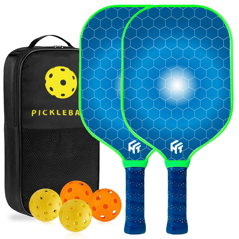 Graphene Glass Fiber Pickleball Paddle with Customized Design and Carbon Fiber Sleeve