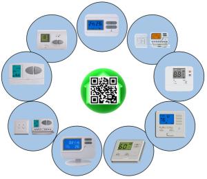 China Wireless Heat Pump Thermostat / Programmable Heating Thermostat wholesale