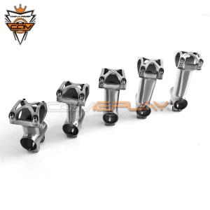 China Gr9 Tube Titanium Bicycle Stem Handlebar Stem Upsweep 7 Degree To 17 Degree on sale