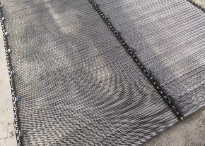 316l Stainless Steel Chain Mesh Conveyor Belt For French Fries Baking Oven