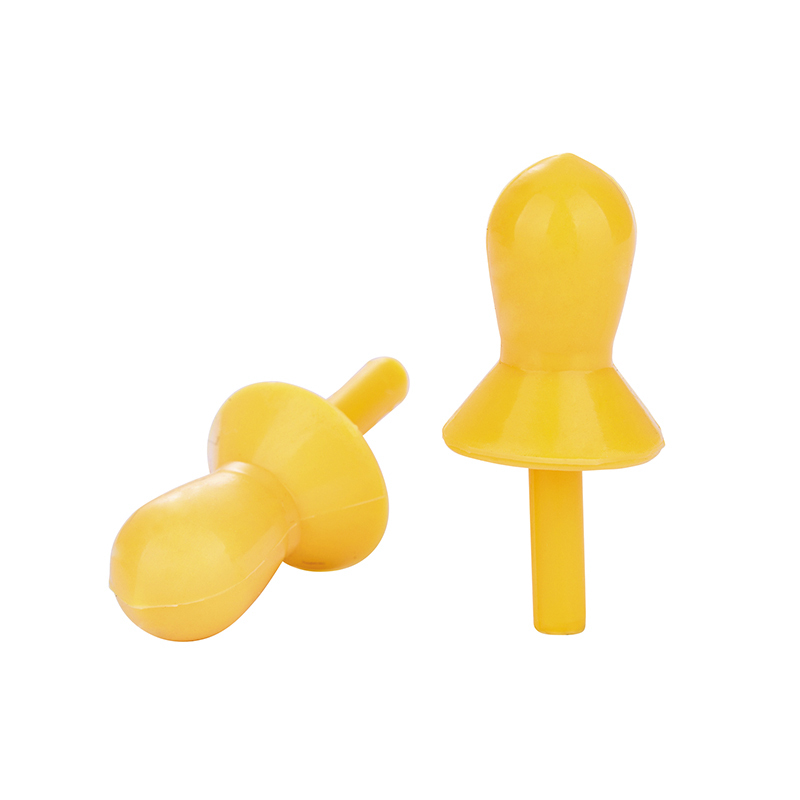 Comfortable 28dB SNR Orange Silicone Earplugs for Noise Blocking in Loud Environments