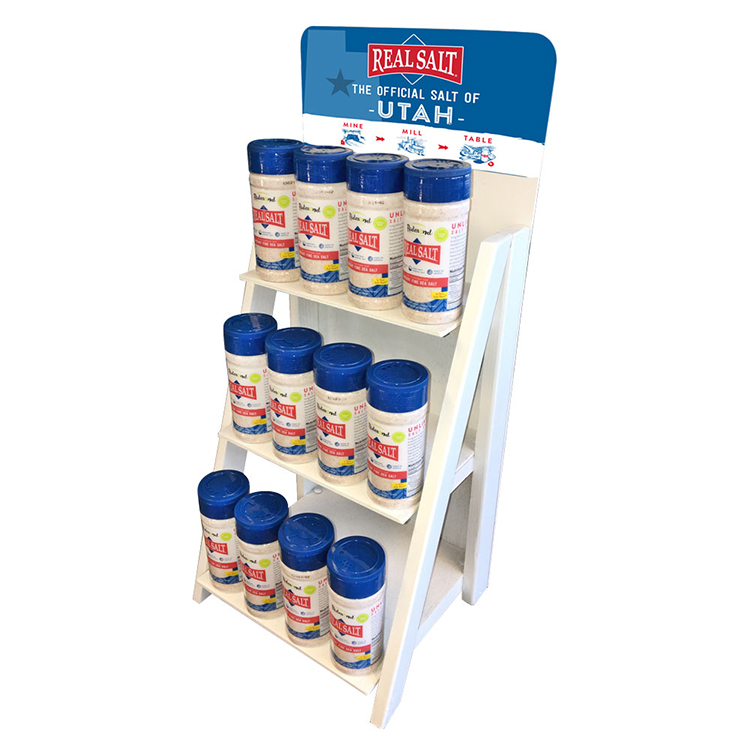 New arrival wood display stand bottle display rack for healthcare products