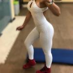 Fitness Active Wear High Waist V Neck Sleeveless Romper