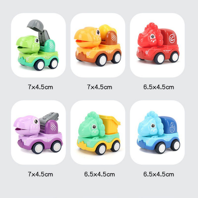 1 32 Scale Mini Q Cute Rescue Alliance Team Cartoon Inertia Power Car Dinosaur Car Toy