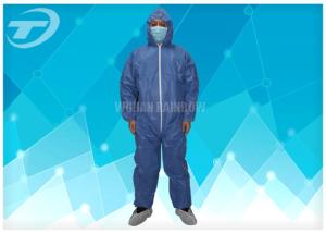 China Disposable Protective Clothing Non - Woven Disposable Coveralls With Hood wholesale