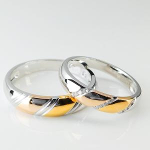 China Double Color Special Stripes 9g 18k Gold Wedding Bands wholesale