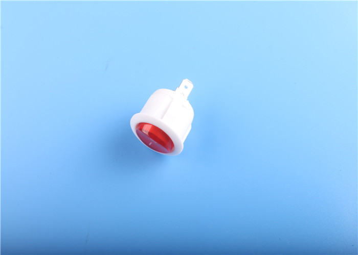 Mini Red ON OFF Round Led Rocker Switch Single Pole Single Throw For Automotive