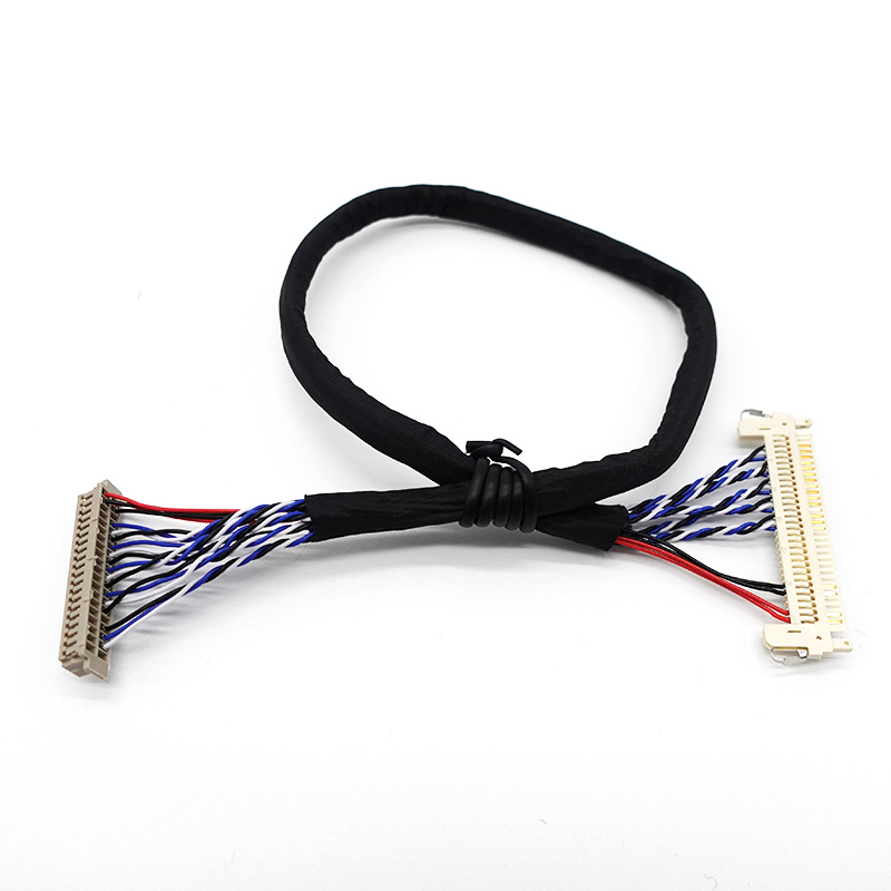 Black 20pin Camera 10 Cable 30 Pin Connector Display Interface Standard LVDS Wire Harness